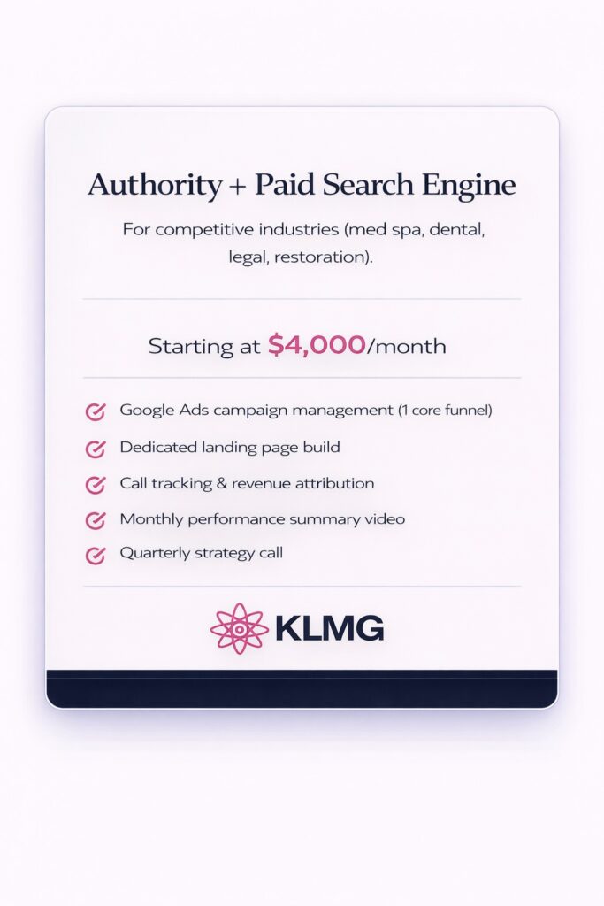 Authority Paid Ads | Orange County SEO Packages | KL Marketing Group