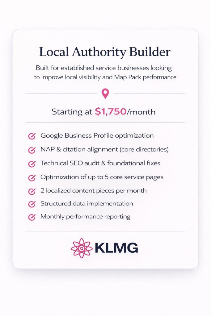 Local Authority Builder | Orange County SEO Packages | KL Marketing Group