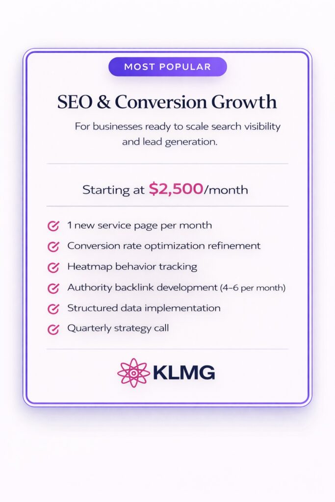 SEO & Conversion Growth | Orange County SEO Packages | KL Marketing Group