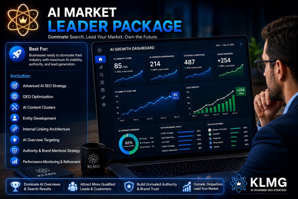 AI Market Leader Package for Orange County businesses | KL Marketing Group
