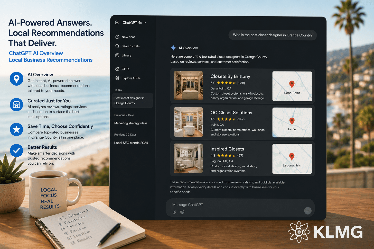 AI-powered local recommendations for Orange County Businesses - KL Marketing Group AI-powered local recommendations for Orange County Businesses - KL Marketing Group