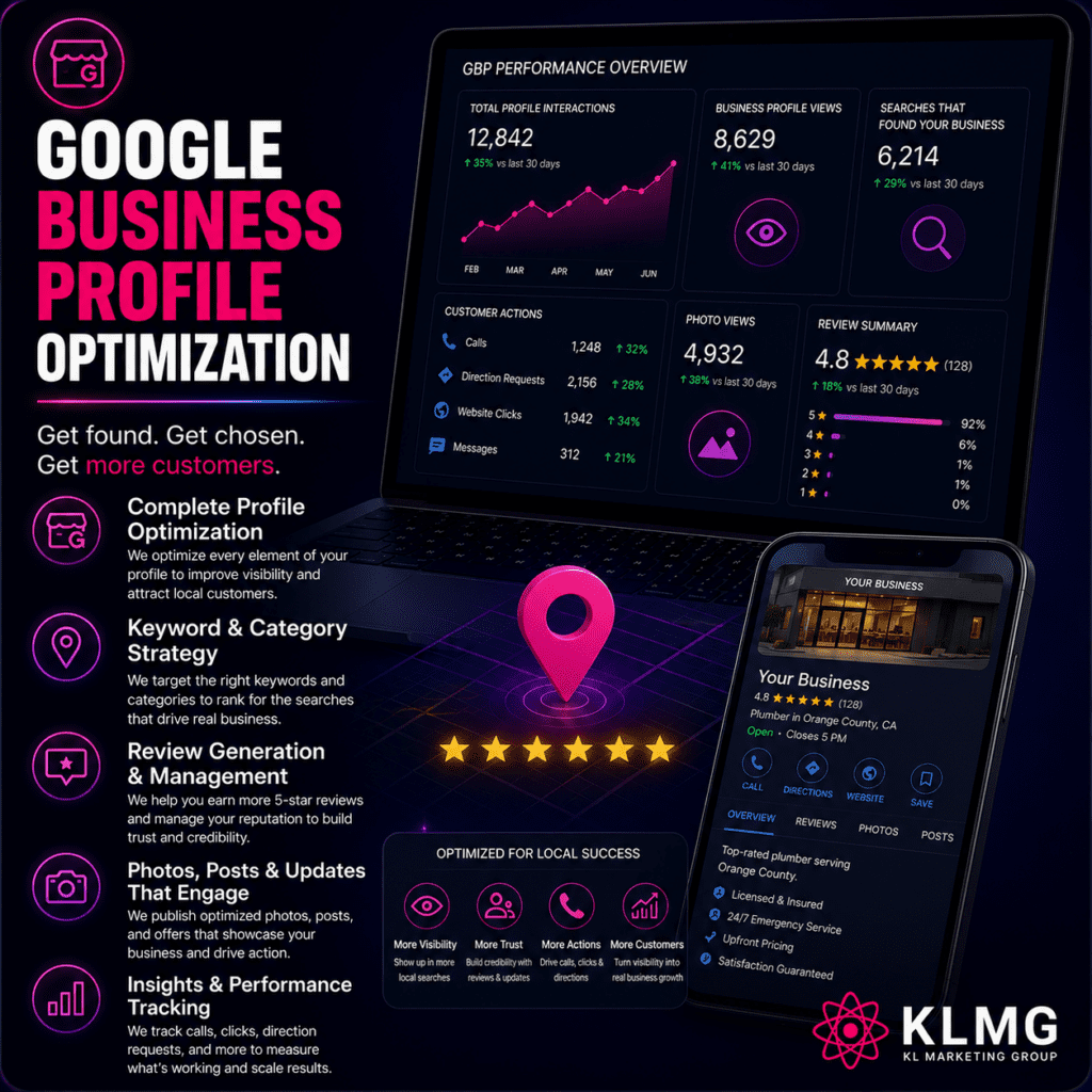 Google Business Profile Optimization | Kl Marketing Group Google Business Profile Optimization Kl Marketing Group