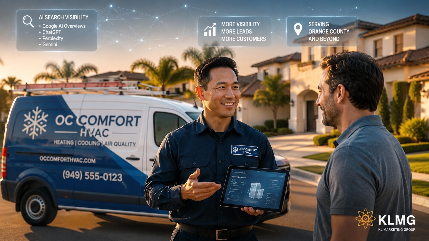 AI SEO HVAC Orange County | KL Marketing Group