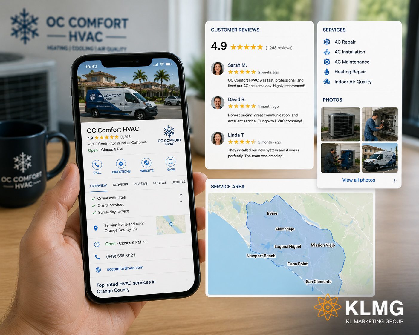 HVAC Google AI Overviews OC | KL Marketing Group