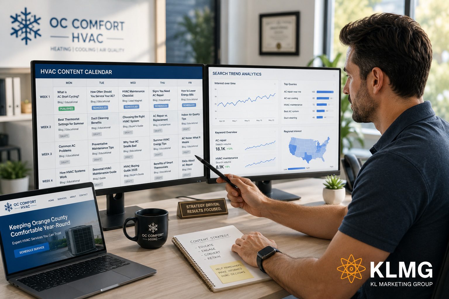 SEO For HVAC Orange County | KL Marketing Group